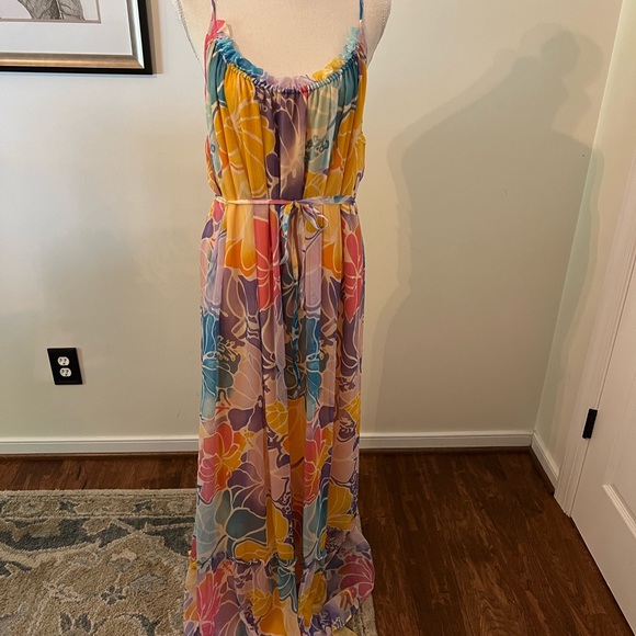 NWT Ramy Brook Printed Ivy Dress. Size Medium. Gorgeous design, feminine & sexy! - Picture 5 of 12